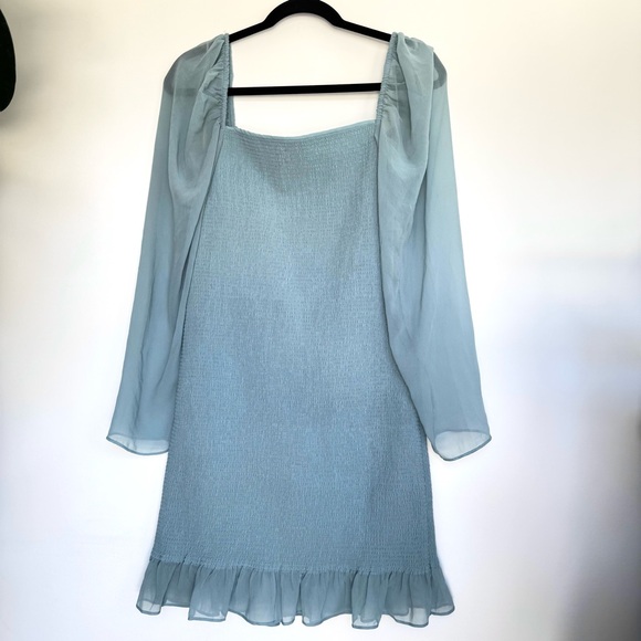 Aritzia Wilfred Ballad Long Sleeve Ruched Mini Dress - Picture 7 of 10